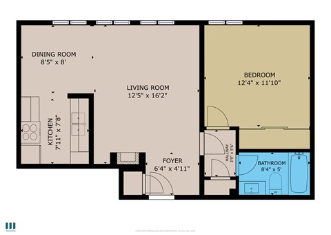 One-Bedroom Floor Plan